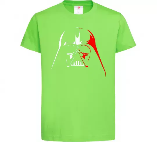 Детская футболка Дарт Вейдер біло-червоний Лаймовый фото