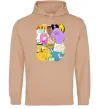 Женская толстовка (худи) Adventure time heroes Песочный Женская толстовка (худи) Adventure time heroes Песочный фото