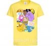 Дитяча футболка Adventure time heroes Лимонний фото