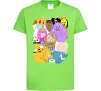 Дитяча футболка Adventure time heroes Лаймовий фото