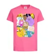 Детская футболка Adventure time heroes Ярко-розовый фото