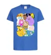 Детская футболка Adventure time heroes Ярко-синий фото