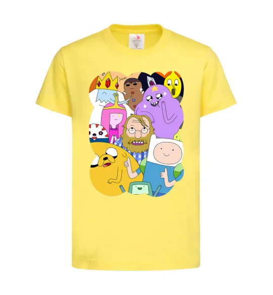 Детская футболка Adventure time heroes Лимонный фото