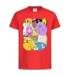 Детская футболка Adventure time heroes Красный фото