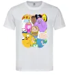 Чоловіча футболка Adventure time heroes Білий фото