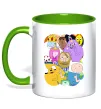 Чашка с цветной ручкой Adventure time heroes Зеленый фото