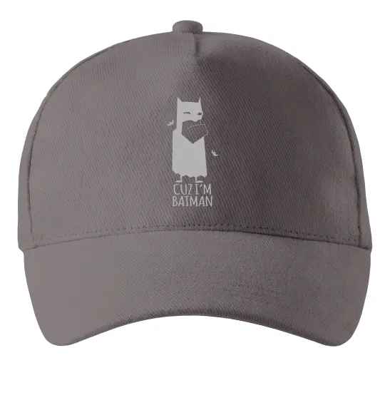 Кепка Cuz i'm batman Сірий фото