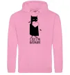 Чоловіча толстовка (худі) Cuz i'm batman Рожевий фото