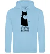 Женская толстовка (худи) Cuz i'm batman Голубой фото