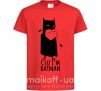 Детская футболка Cuz i'm batman Красный фото