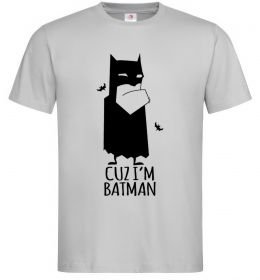 Мужская футболка Cuz i'm batman Мужская футболка Cuz i'm batman
