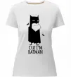 Женская премиум футболка Cuz i'm batman Белый фото