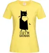 Женская футболка Cuz i'm batman Лимонный фото
