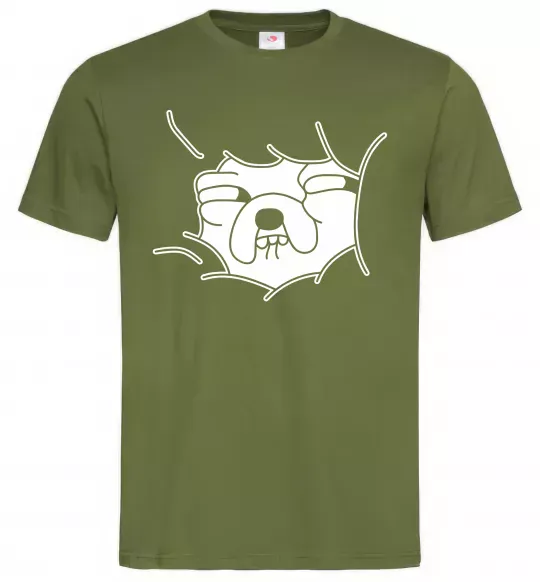 Чоловіча футболка Радісний Джейк Оливковий фото