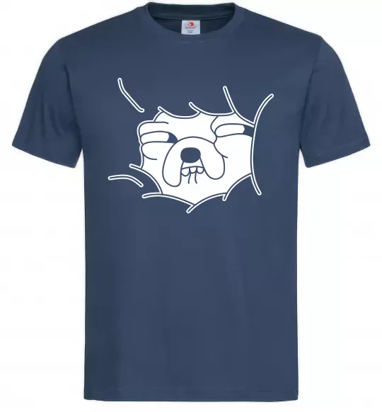 Чоловіча футболка Радісний Джейк Темно-синій фото