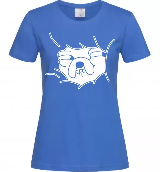 Жіноча футболка Радісний Джейк Яскраво-синій фото