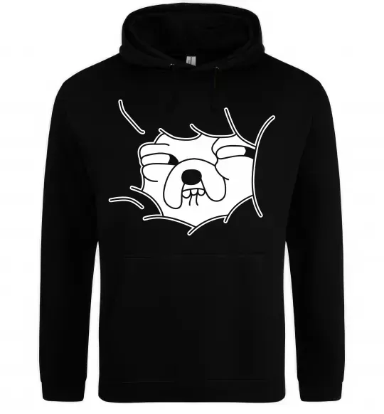 Мужская толстовка (худи) Радісний Джейк Черный фото