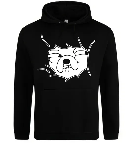 Женская толстовка (худи) Радісний Джейк Черный фото