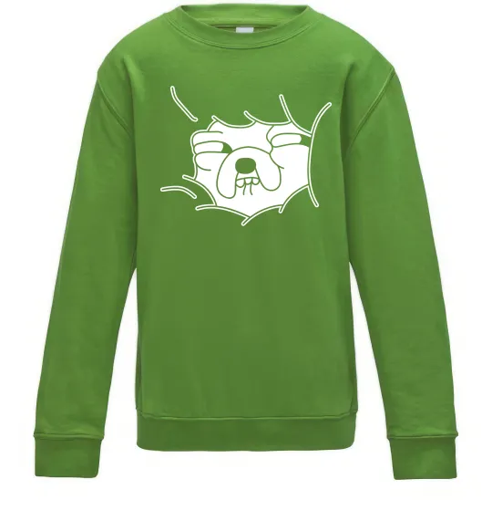 Дитячий світшот Радісний Джейк Лаймовий фото