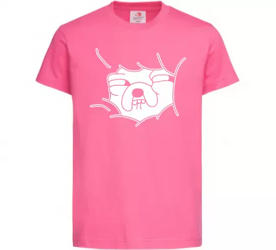 Дитяча футболка Радісний Джейк Яскраво-рожевий фото