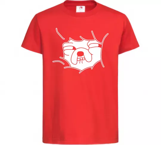 Дитяча футболка Радісний Джейк Червоний фото