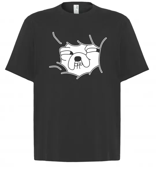 Футболка Оверсайз Радісний Джейк Чорний фото