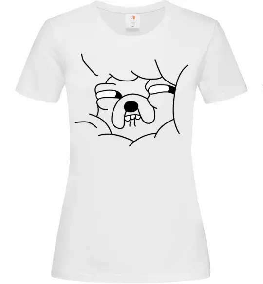 Жіноча футболка Радісний Джейк Білий фото