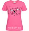 Женская футболка Довольный Джейк Ярко-розовый фото