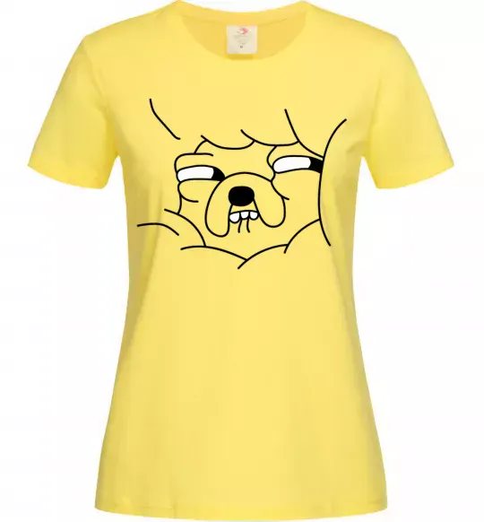 Жіноча футболка Радісний Джейк Лимонний фото