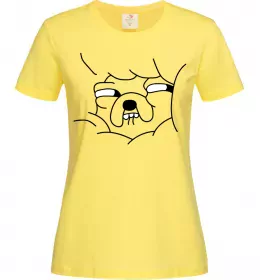 Женская футболка Радісний Джейк Лимонный фото