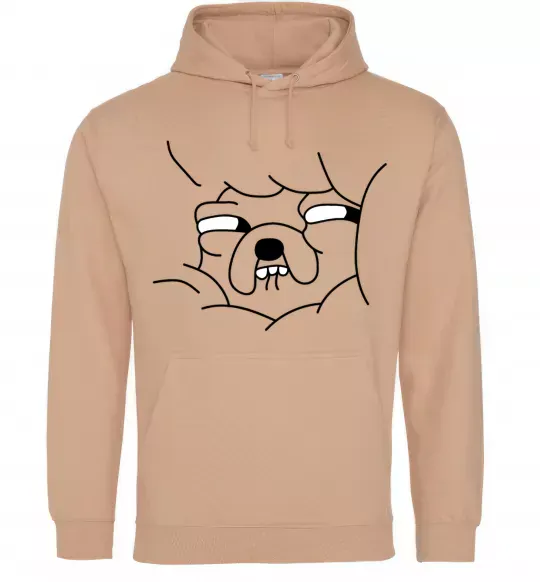 Мужская толстовка (худи) Радісний Джейк Песочный фото