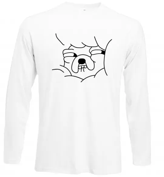 Лонгслів Радісний Джейк Білий фото