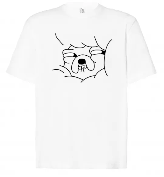 Футболка Оверсайз Радісний Джейк Білий фото