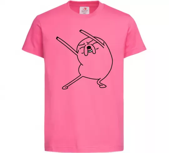 Детская футболка Дуже радісний Джейк Ярко-розовый фото