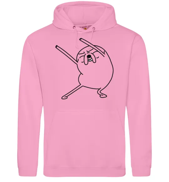 Чоловіча толстовка (худі) Дуже радісний Джейк Рожевий фото