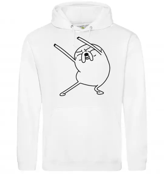 Мужская толстовка (худи) Дуже радісний Джейк Белый фото