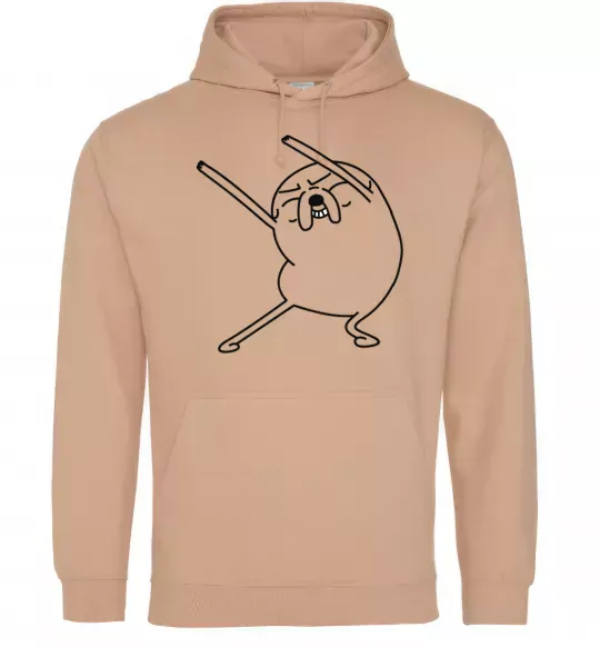 Мужская толстовка (худи) Дуже радісний Джейк Песочный фото