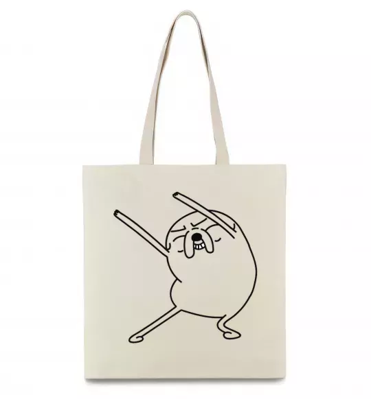 Еко-сумка Дуже радісний Джейк Бежевий фото