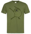 Чоловіча футболка Дуже радісний Джейк Оливковий фото