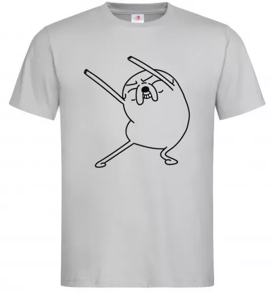 Чоловіча футболка Дуже радісний Джейк Сірий фото