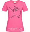 Женская футболка Очень довольный Джейк Ярко-розовый фото