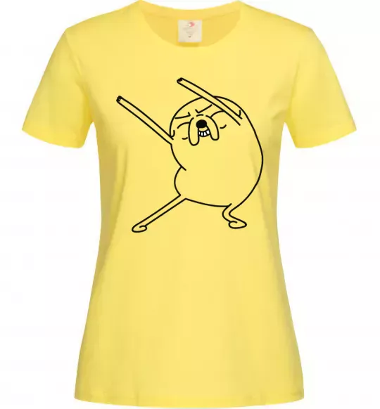 Жіноча футболка Дуже радісний Джейк Лимонний фото