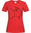 Жіноча футболка Дуже радісний Джейк Червоний фото