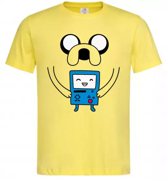 Чоловіча футболка Джейк и калькулятор Лимонний фото