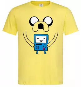 Чоловіча футболка Джейк и калькулятор Лимонний фото