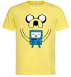 Чоловіча футболка Джейк и калькулятор Лимонний фото