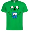 Чоловіча футболка Джейк и калькулятор Зелений фото