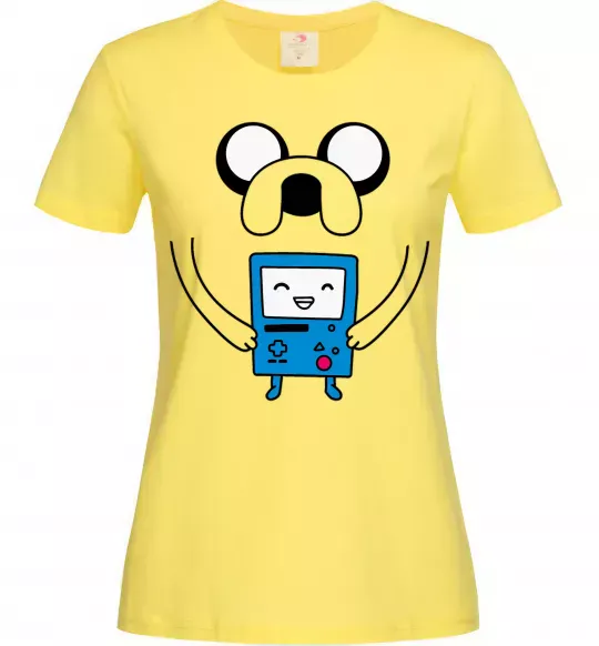 Женская футболка Джейк и калькулятор Лимонный фото