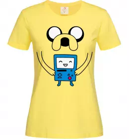 Женская футболка Джейк и калькулятор Лимонный фото