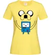 Женская футболка Джейк и калькулятор Лимонный фото